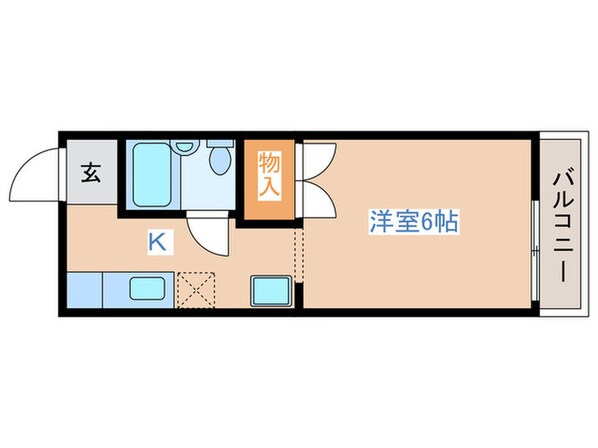 ヴィラＵの物件間取画像